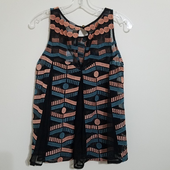 Akemi + Kin Anthropologie Kalila Embroidered Tank - Picture 7 of 8